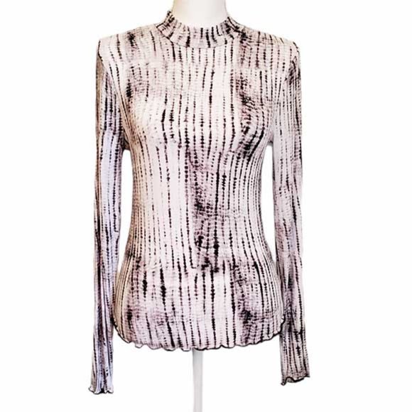 Rebellious One Mock-Neck,Tie-Dye Top-NWT-Medium - Picture 1 of 5